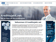 Tablet Screenshot of kredittsjekk.net